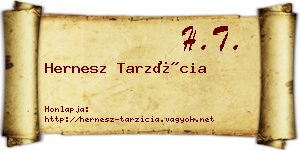 Hernesz Tarzícia névjegykártya